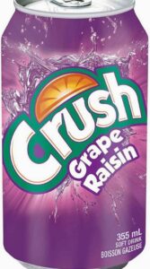 Crush grape raisin