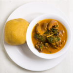 Eba With Soup